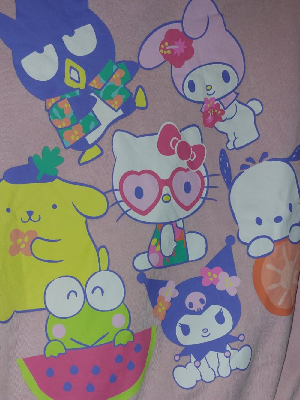 Sanrio Hello Kitty & Friends Pink Crew Neck Sweater Small - Picture 3 of 5